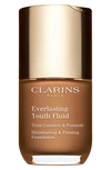 Clarins Everlasting Youth Fluid Foundation In 118.5 Chocolate