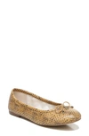Sam Edelman Women's Felicia Ballet Flats Women's Shoes In Wheat Leather