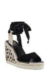 Vince Camuto Women's Bendsen Wedge Espadrille Sandals In Black/multi Natural