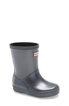 Hunter First Classic Nebula Waterproof Rain Boot In Black