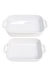 Staub 2-piece Baking Dish In White