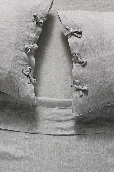 Anthropologie Harmony Hemp Sheet Set By  In Grey Size Twn Xl Sht In Grey