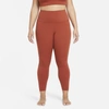 Nike Yoga Luxe Women's High-waisted 7/8 Infinalon Leggings In Rugged Orange,light Sienna