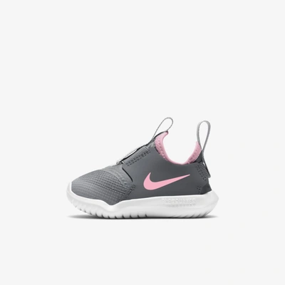 Nike Flex Runner Baby/toddler Shoes In Light Smoke Grey,smoke Grey,white,pink Foam
