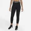 Nike Pro 365 Mesh-paneled Recycled Dri-fit Leggings In Black