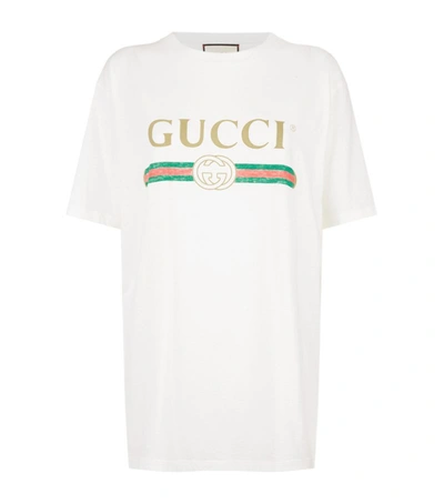 Gucci Cotton Vintage Logo Printed T-shirt