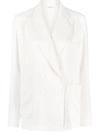 P.a.r.o.s.h Double-breasted Peak-lapels Blazer In White