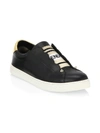 Fendi Women's Rockoko Slip-on Leather Sneakers In Black