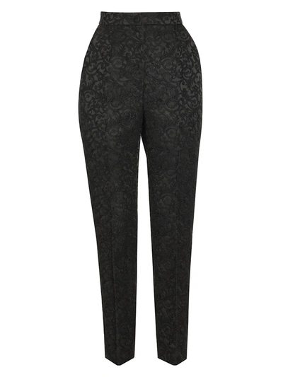Dolce & Gabbana Women's Jacquard Skinny Pants In Black