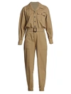 Dolce & Gabbana Women's Belted Jumpsuit In Khaki