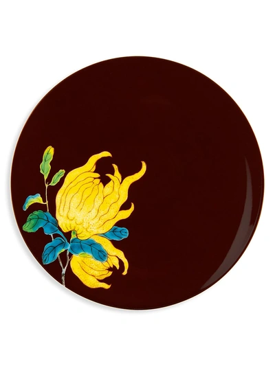 Raynaud Harmonia Porcelain Bread & Butter Plate In Brown Multi