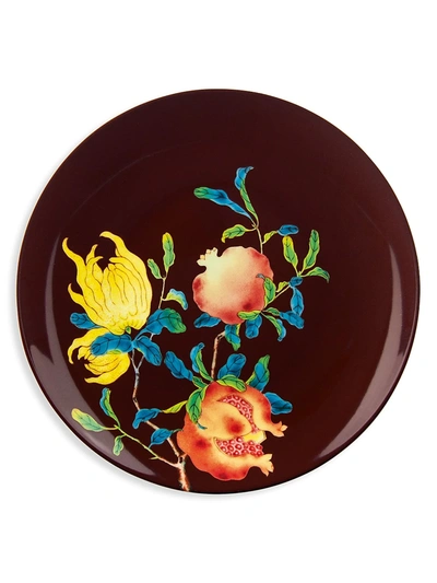 Raynaud Harmonia Porcelain Dessert Plate In Brown Multi