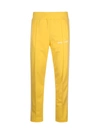 Palm Angels Printed Tech Jersey Track Pants In Yellow & Orange