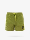 Stone Island Logo-patch Drawstring-waist Swim Shorts In Green
