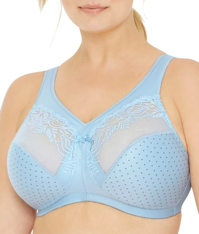 Glamorise Magiclift Wire-free Minimizer Bra In Light Blue