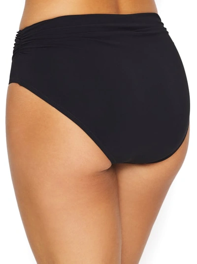 Profile By Gottex Tutti Frutti Mid-rise Swim Bottoms In Black