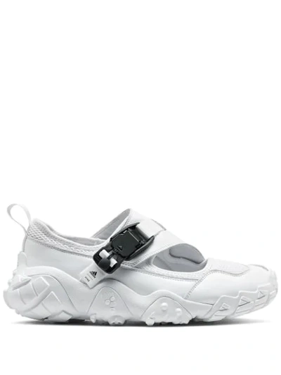 Adidas Originals Buckle-fastening Oversize-sole Sandals In White