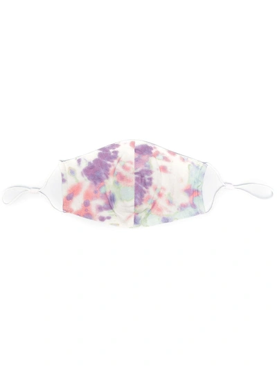 Olivia Rubin Tie-dye Print Face Mask In White