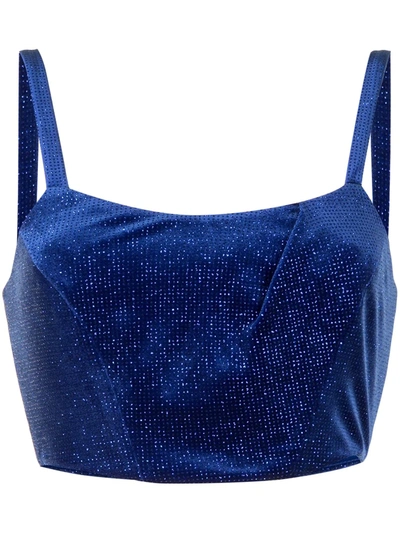 Alice Mccall Midnight Magic Cropped Top In Blue