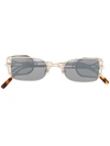 MATSUDA 10611H ROUNDED-FRAME SUNGLASSES