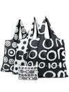 10 Corso Como Reversible Logo Tote In Black