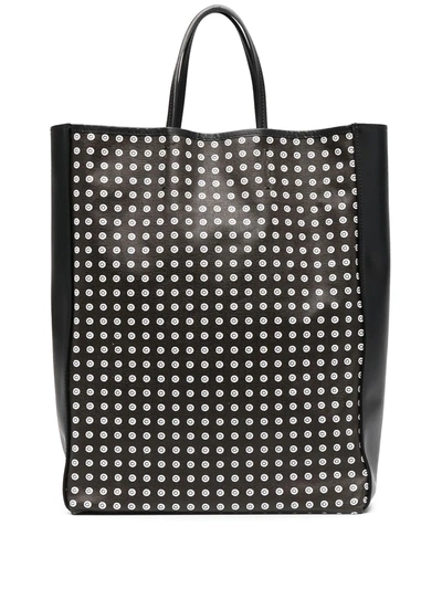 10 Corso Como Monogram Pattern Tote In Black