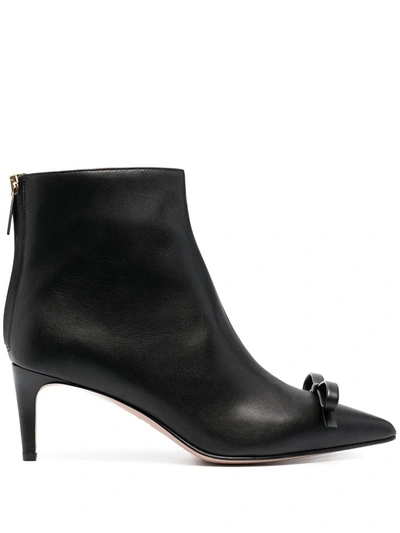 Redv Sandie Bow-detail Ankle Boots In Black