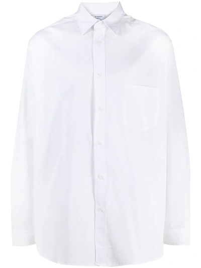 Vetements Graphic Print Oversized Shirt In White