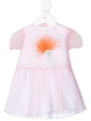 Il Gufo Tulle-skirt Flower-detail Shorties In Pink