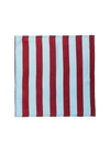 LA DOUBLEJ HOUSEWIVES 5 DINNER NAPKIN SET - RIGA BORDEAUX - AZZURRO