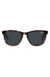 Quay Hardwire 54mm Polarized Sunglasses In Neutral Tortoise/ Smoke