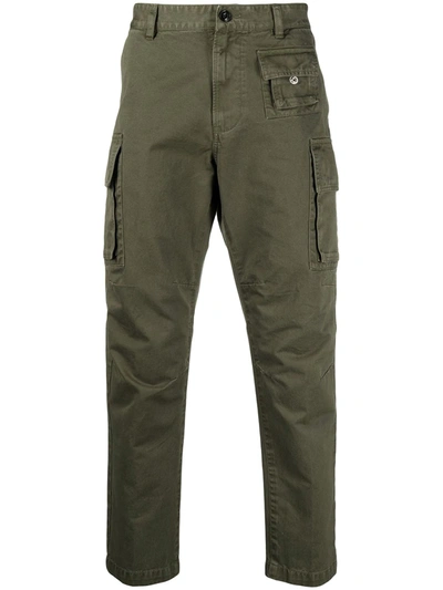 Diesel Overdyed Cargo Trousers In 51f Green