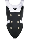 BALMAIN DOUBLE-BUTTONED SAILOR SWIMSUIT