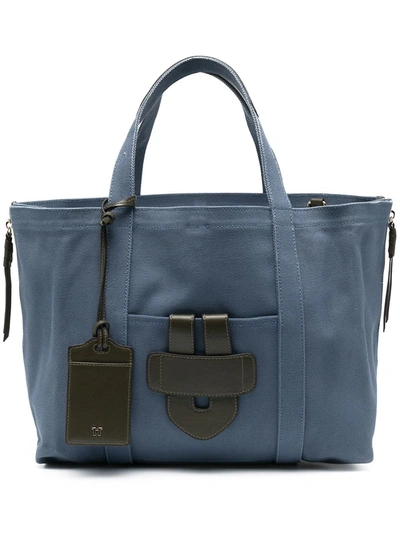 Tila March Large Canvas Tote In Blue