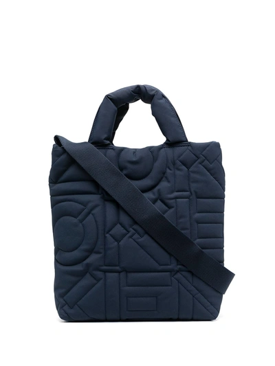 Kenzo Padded-design Tote Bag In Blue