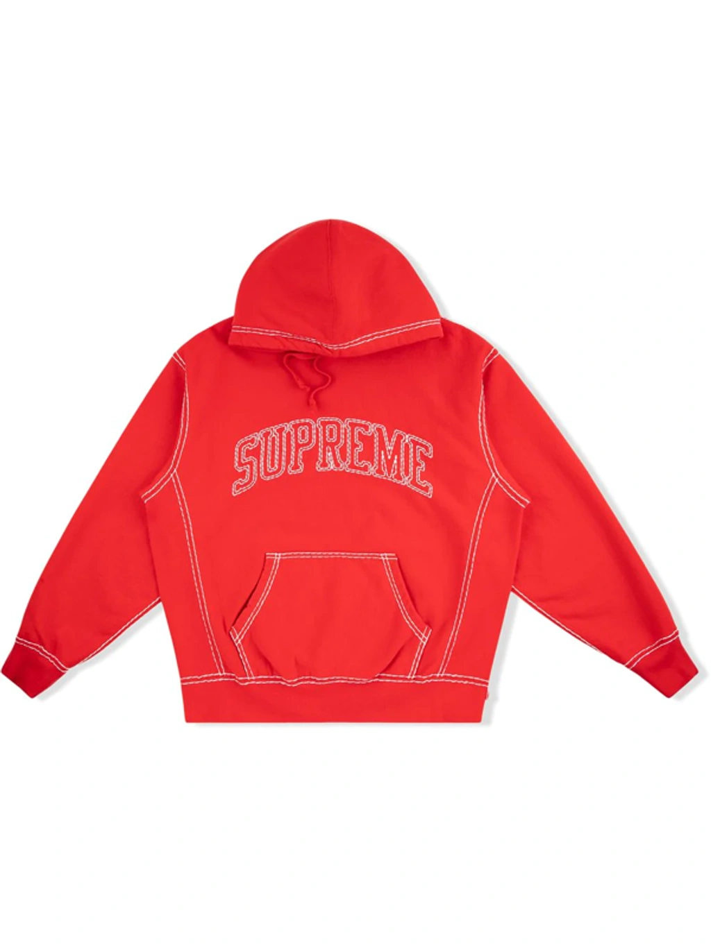 FW20 Supreme Big Stitch Hooded Sweatshirt パーカー フーディ Supreme Big Stitch Hooded Sweatshirt (FW20) - $158