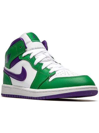 Jordan Kids'  1 Mid "hulk" Sneakers In Green