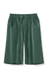 Aeron Patek Leather Bermuda Shorts In Green