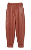 Aeron Imago Balloon Leather Pants In Brown