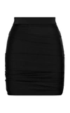 ALEX PERRY WOMEN'S RORY RUCHED JERSEY MINI SKIRT