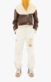 JW ANDERSON CROPPED SHEARLING BIKER JACKET