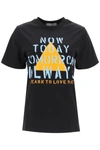 Coperni Oversize Now Today Print Cotton T-shirt In Black (black)
