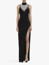 BALMAIN LONG BLACK DRESS,VF16781P066EAC