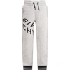 GIVENCHY GREY SWEATPANTS FOR KIDS WITH LOGO,H24113 A01