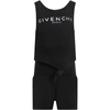 GIVENCHY BLACK JUMPSUIT FOR GIRL WITH LOGO,H14112 09B