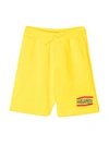 DSQUARED2 YELLOW TEEN SHORTS,DQ0216D002Y DQ205T