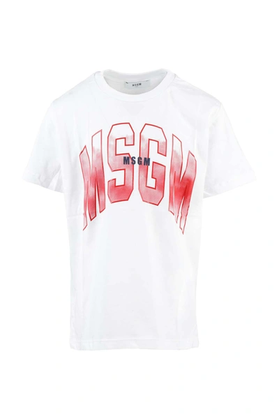Msgm Kids' T-shirt In Bianco