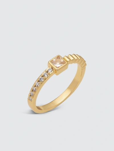 Bonheur Jewelry Maud Ridge Ring In Gold