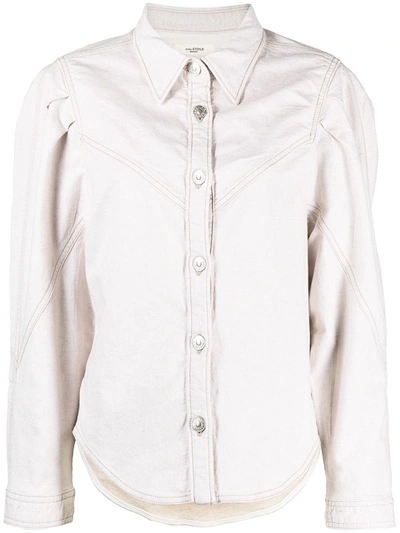 Isabel Marant Étoile Button-down Shirt In Neutrals