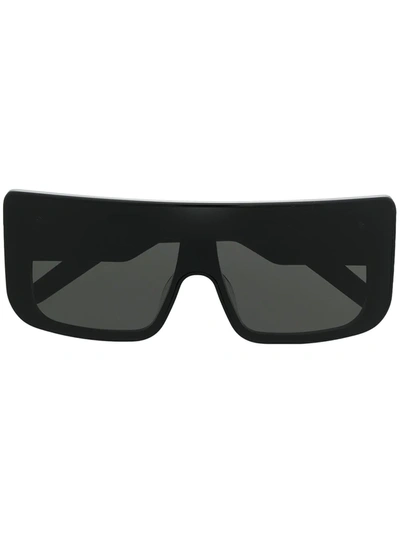 Rick Owens Oversize Square-frame Sunglasses In Black